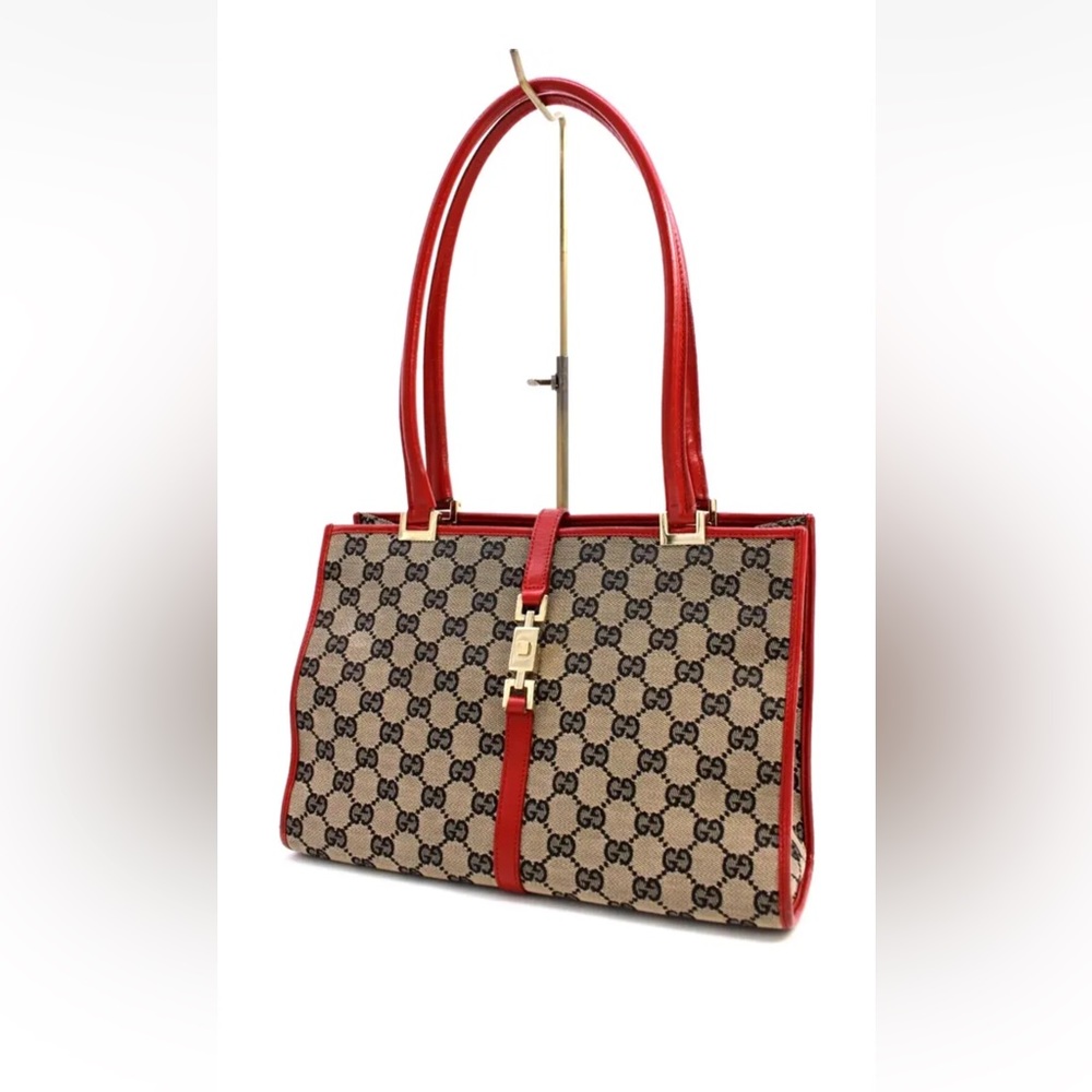 Gucci Red Shoulder Tote Bag